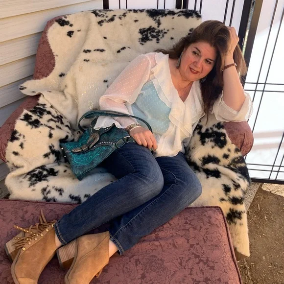 Steerhead  Wooden Earrings - Picture 5 of 5